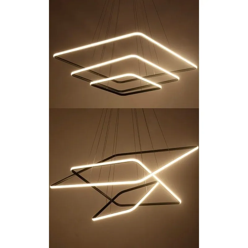 Two Paths Modern Geometric Pendant Light