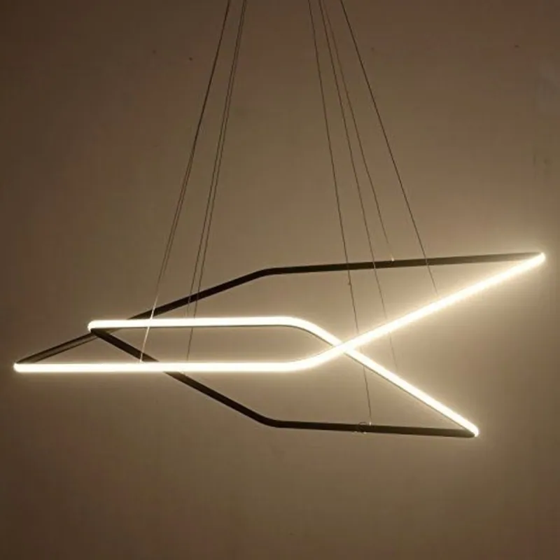 Two Paths Modern Geometric Pendant Light