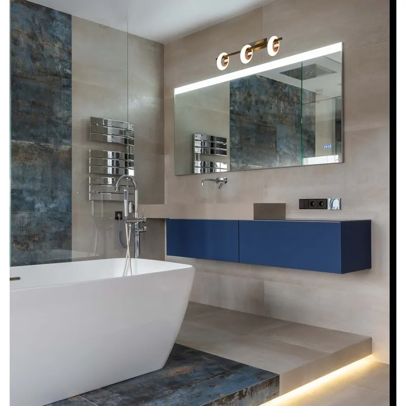 Urban Halo Trio Geometric LED Mirror Light
