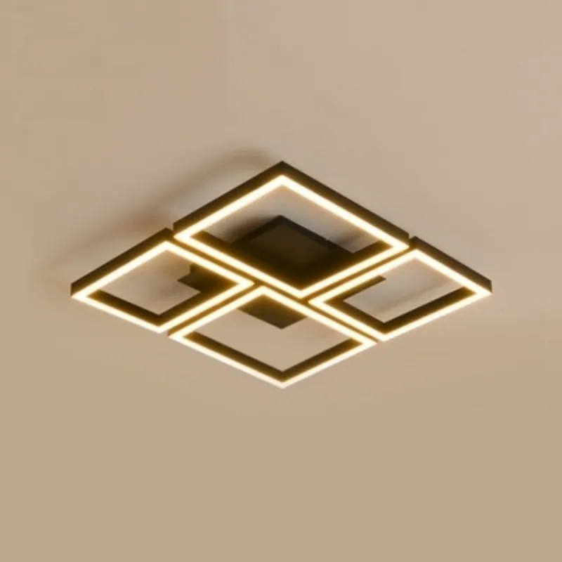 Urban Intersect Grid Geometric Ceiling Light