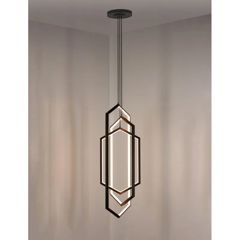 Urban Lantern Modern Geometric Pendant Light