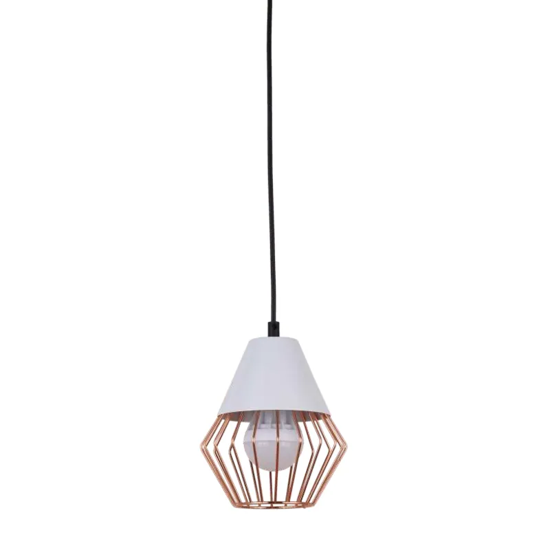 Whispering Rose Cage Geometric Pendant Light