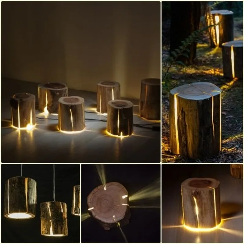 Whispers of the Wood Floor Lamp