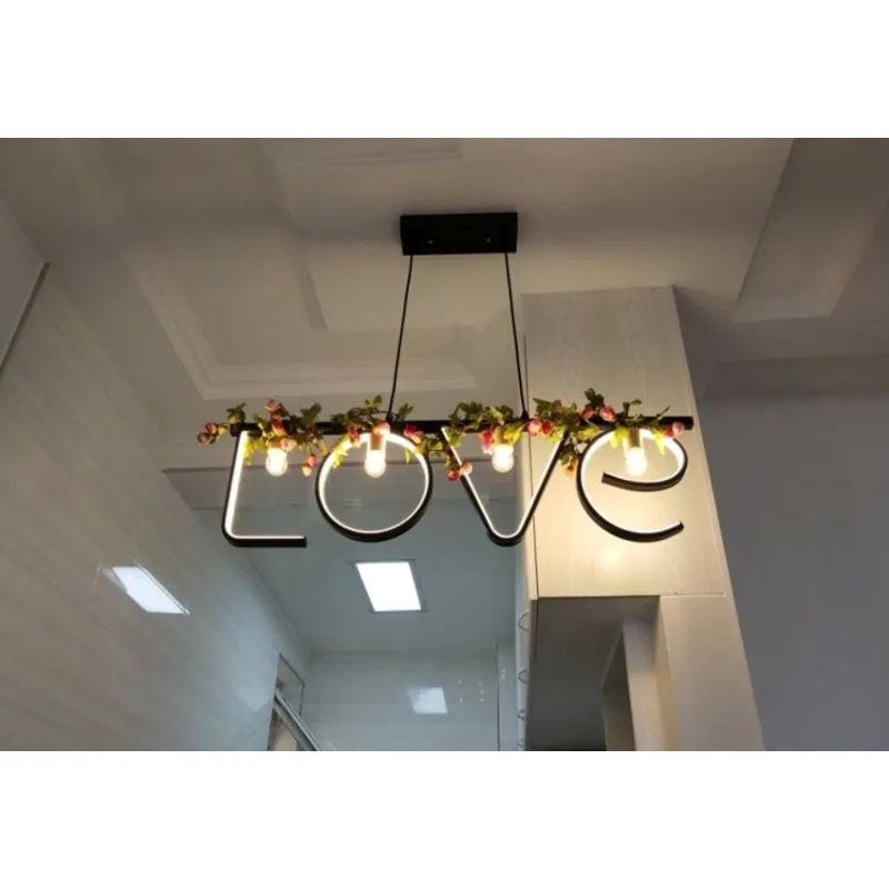 Words of Affirmation Linear Pendant Light
