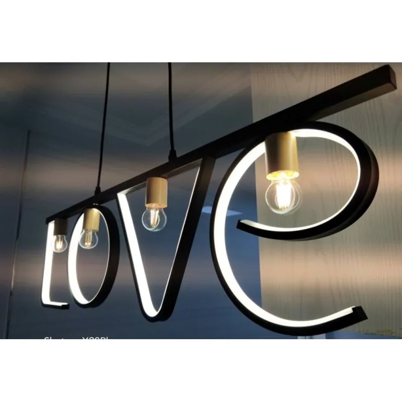 Words of Affirmation Linear Pendant Light