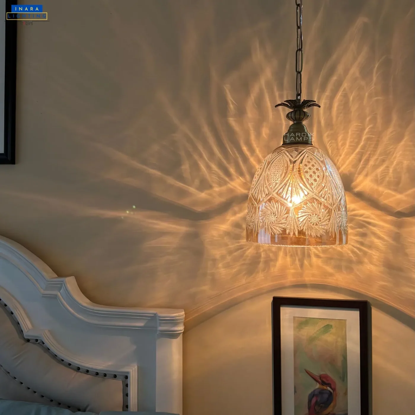 Artisan Cut Glass Pendant Light