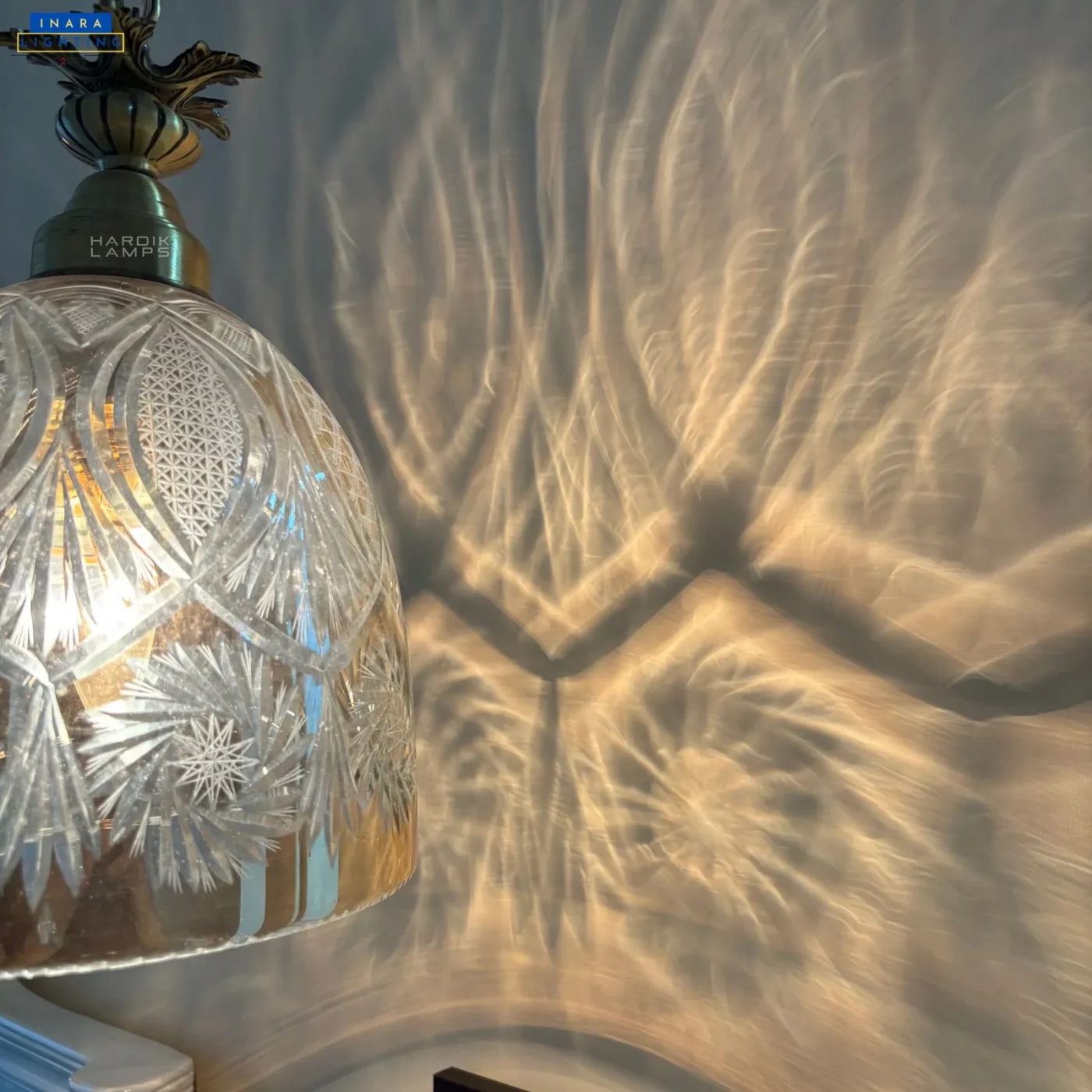 Artisan Cut Glass Pendant Light
