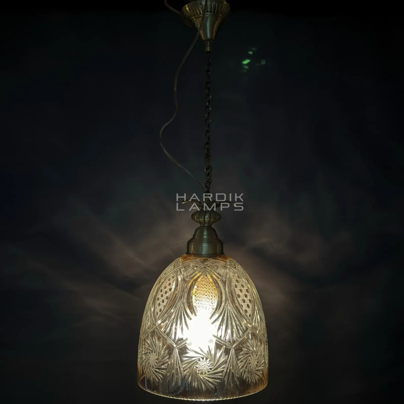 Artisan Cut Glass Pendant Light