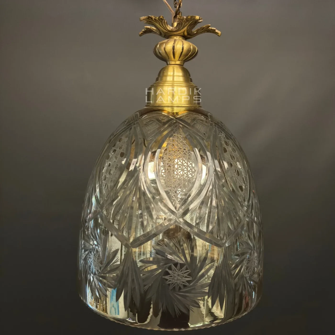 Artisan Cut Glass Pendant Light