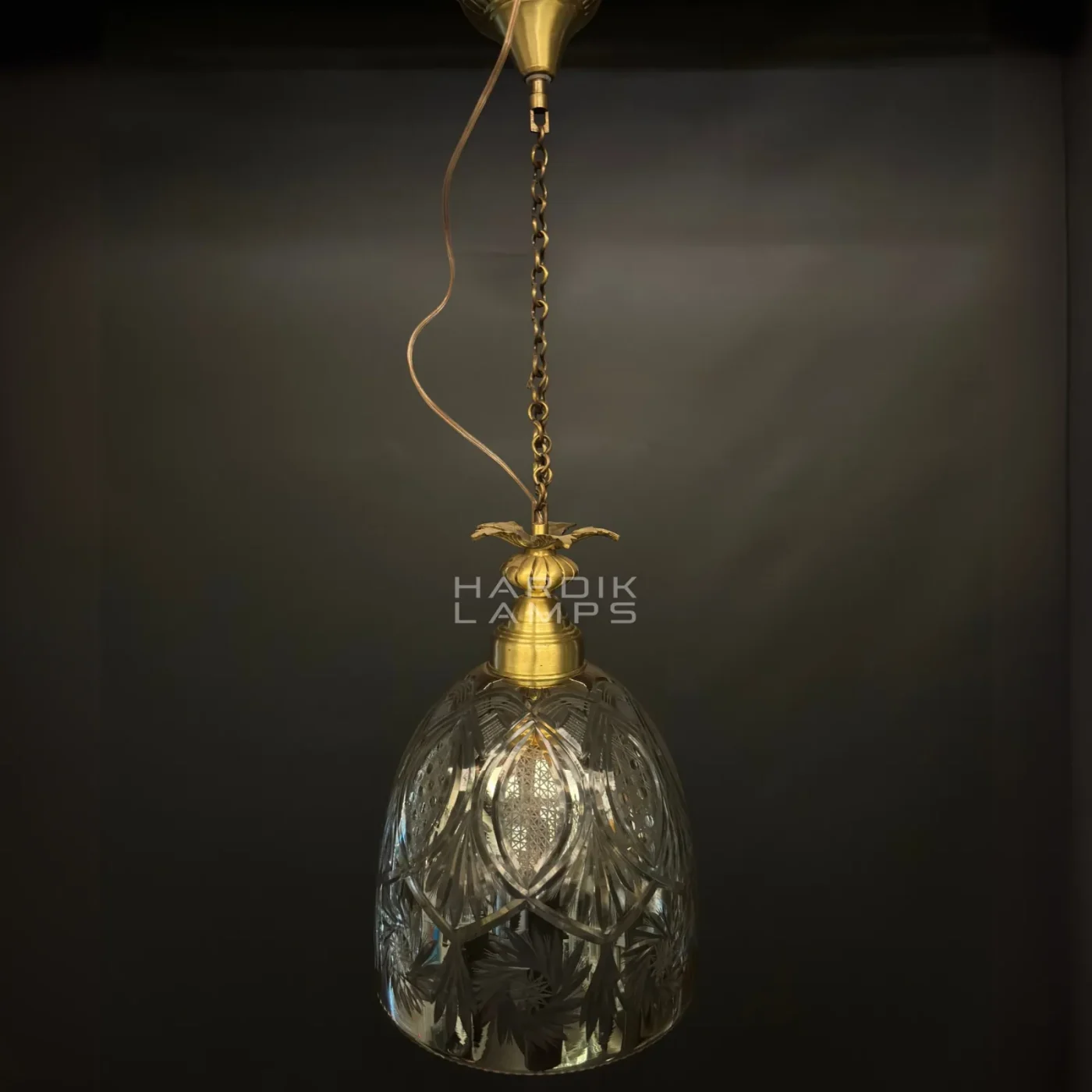 Artisan Cut Glass Pendant Light