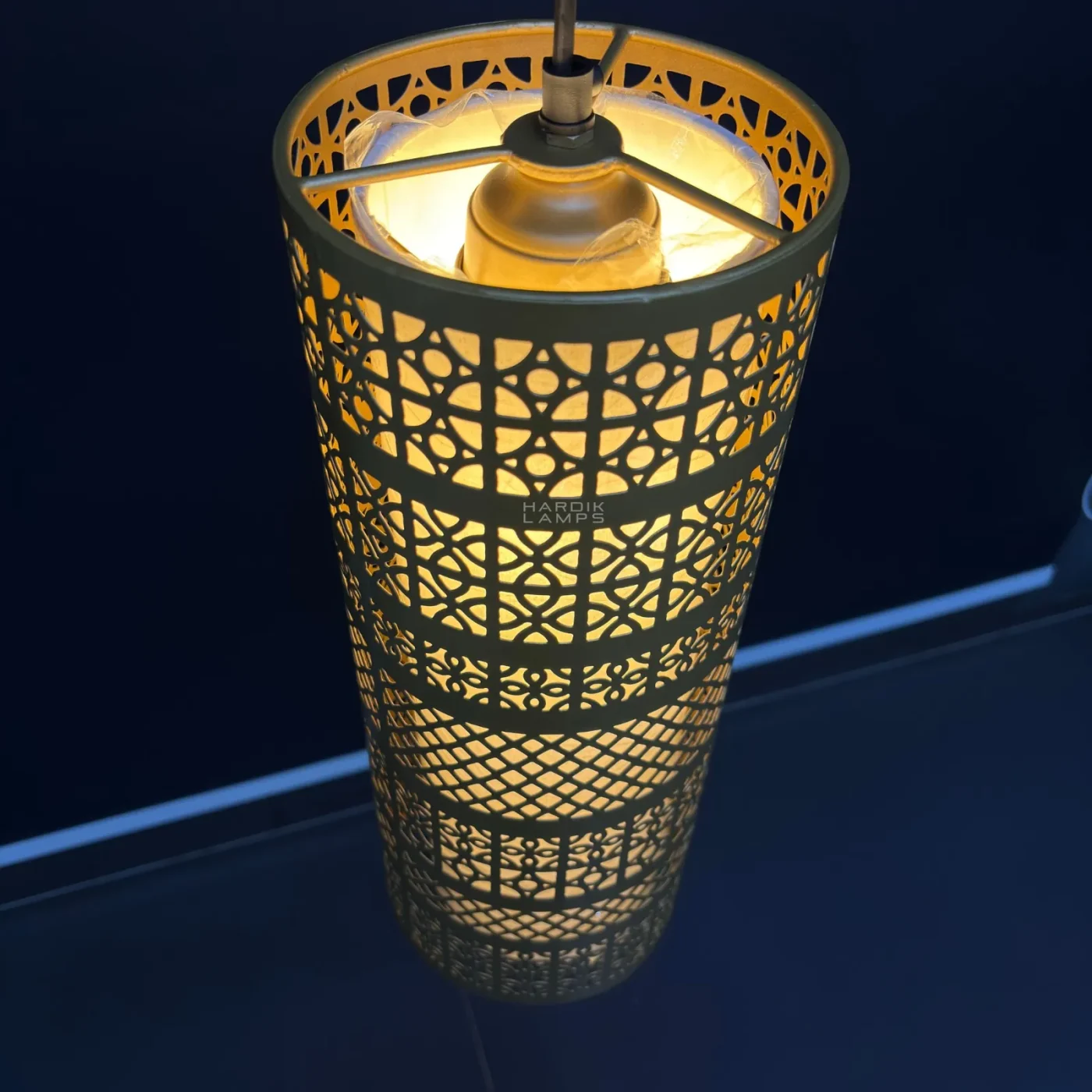 Filigree Cylinder Pendant Light