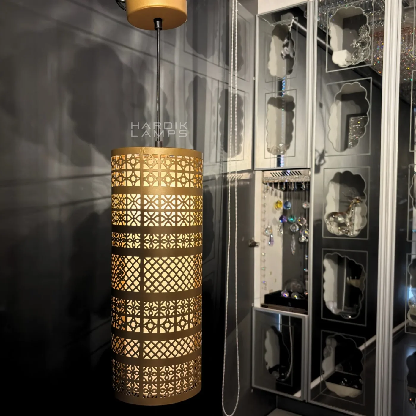 Filigree Cylinder Pendant Light