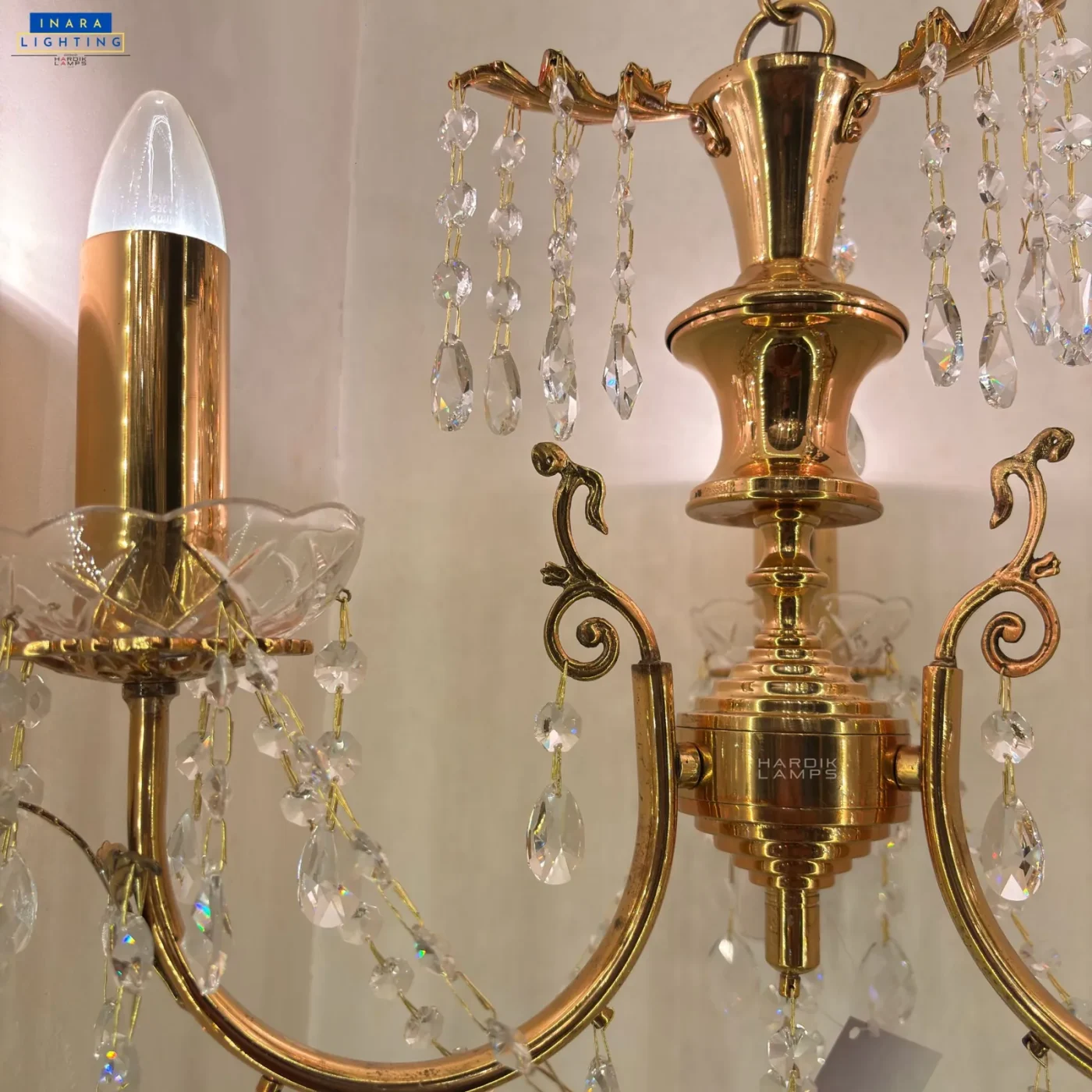 Auric Cascade Brass Chandelier