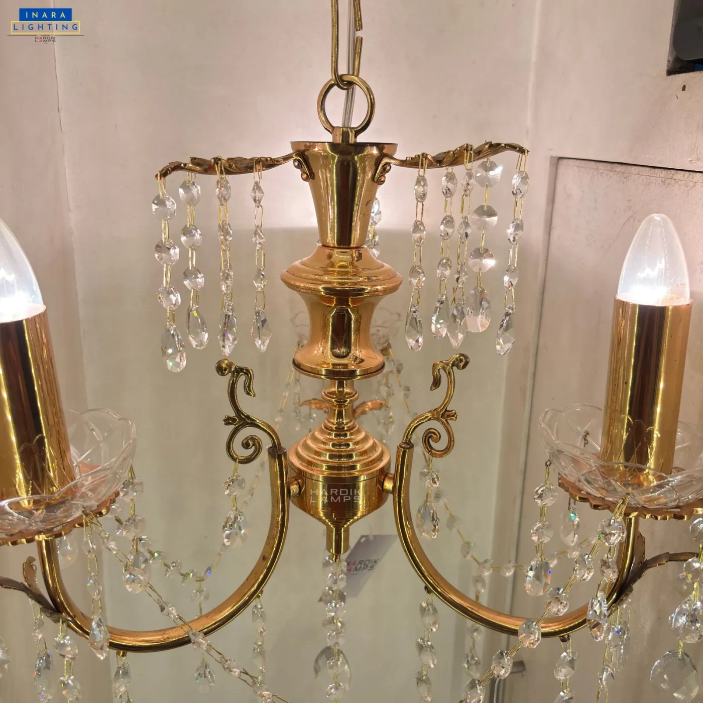 Auric Cascade Brass Chandelier