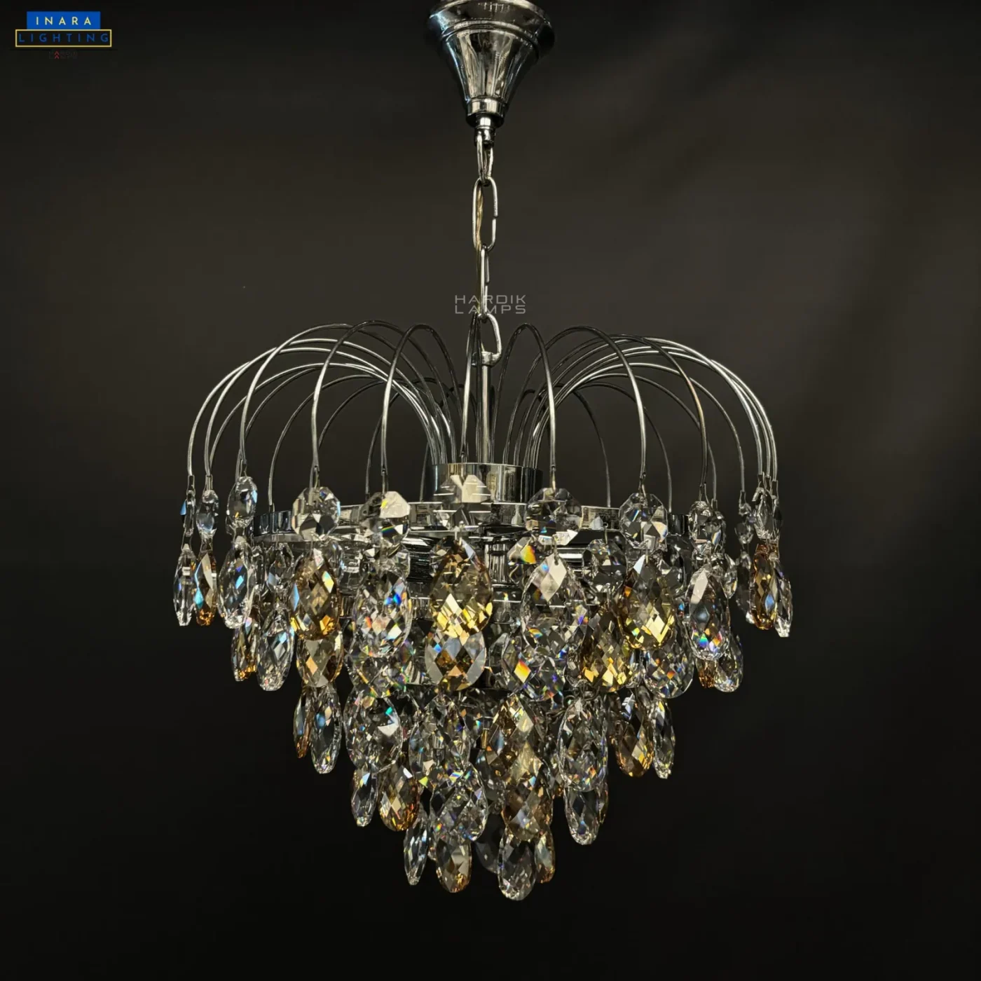 Cognac Cascade Chandelier