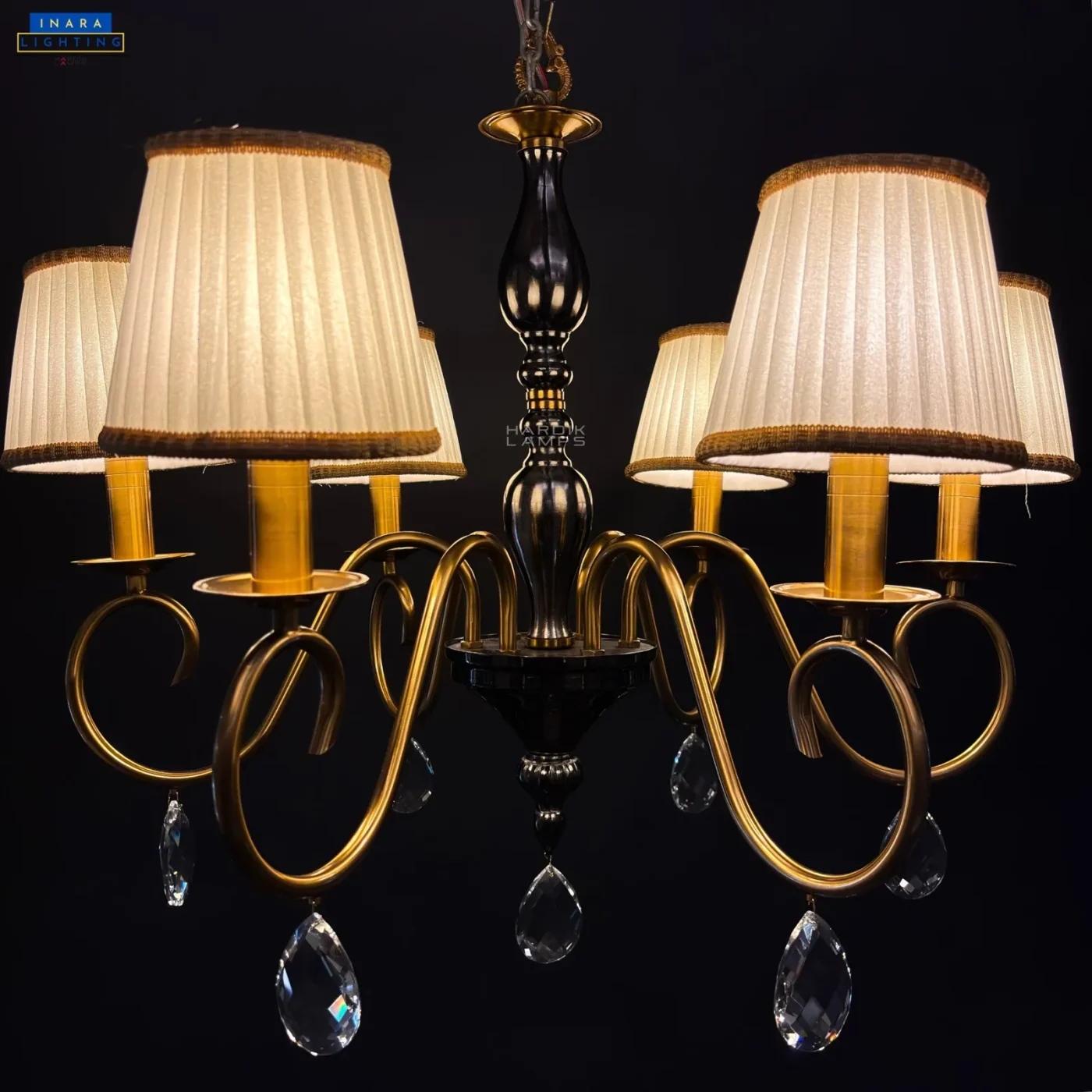 Duet Scroll Chandelier