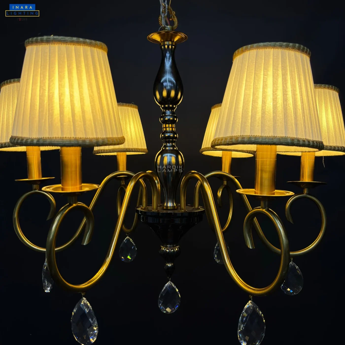 Duet Scroll Chandelier