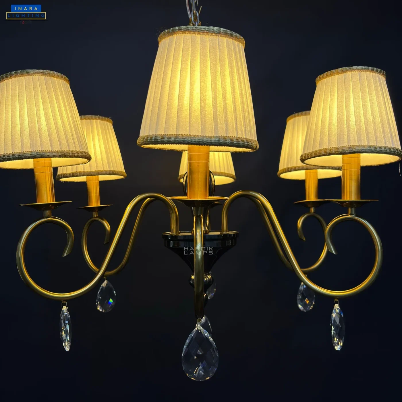 Duet Scroll Chandelier