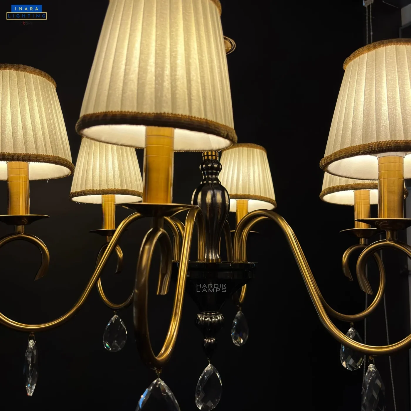 Duet Scroll Chandelier