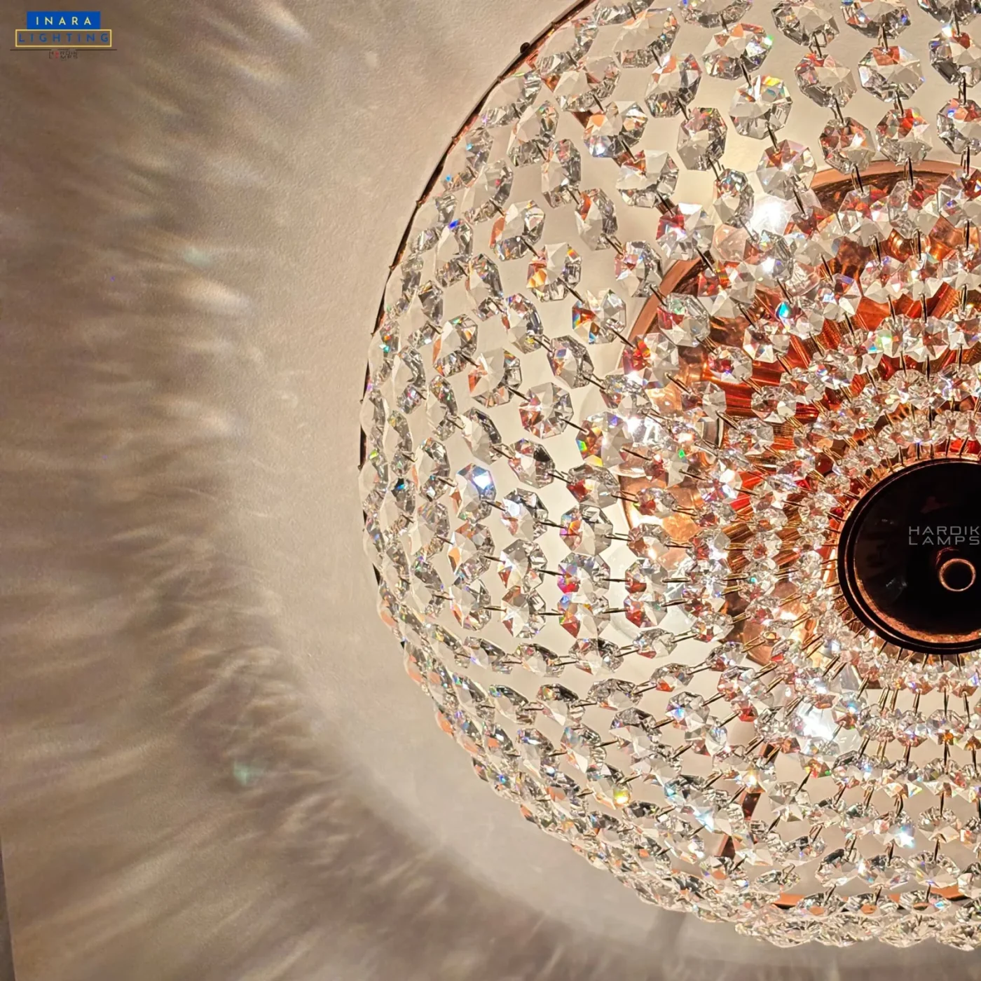 Essence Flushmount Rose Gold Chandelier
