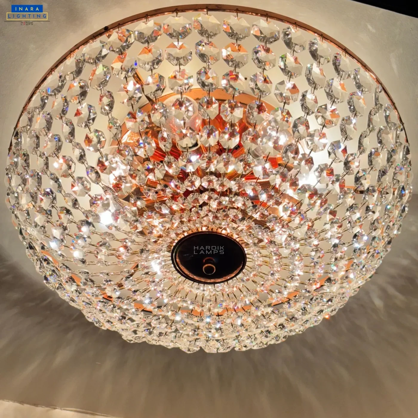 Essence Flushmount Rose Gold Chandelier