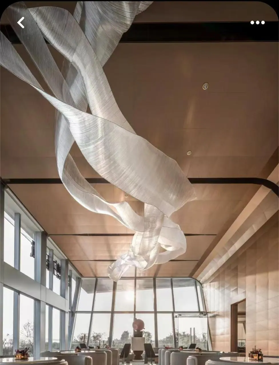 Infinity Ribbon Crystal Chandelier