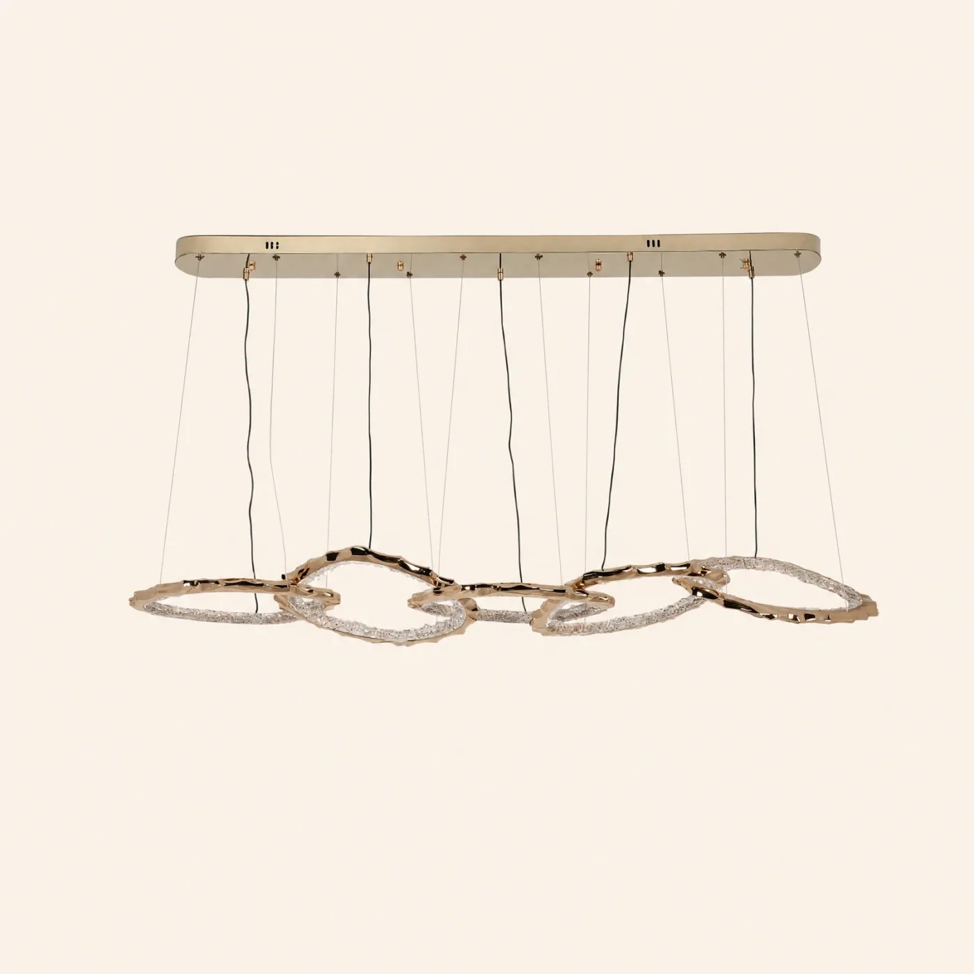 Chain Ring Linear Chandelier