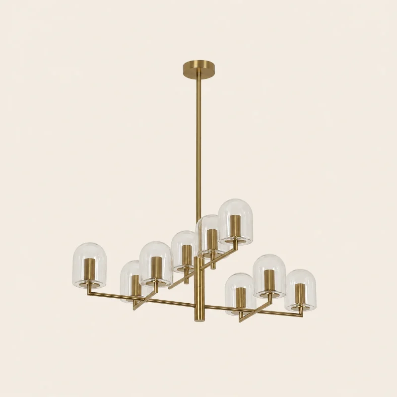 Cloche Glass Dome Chandelier