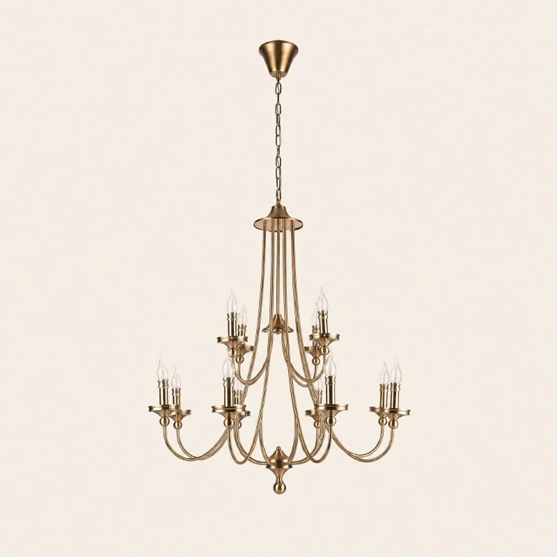Colonial Two-Tier Chandelier