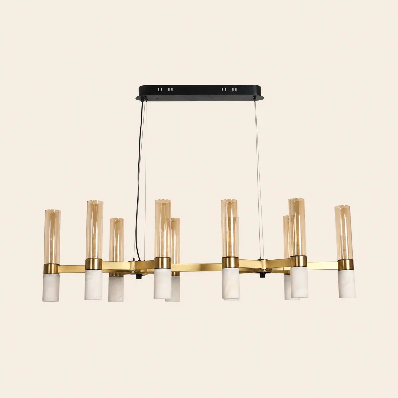 Ebony Onyx Linear Chandelier