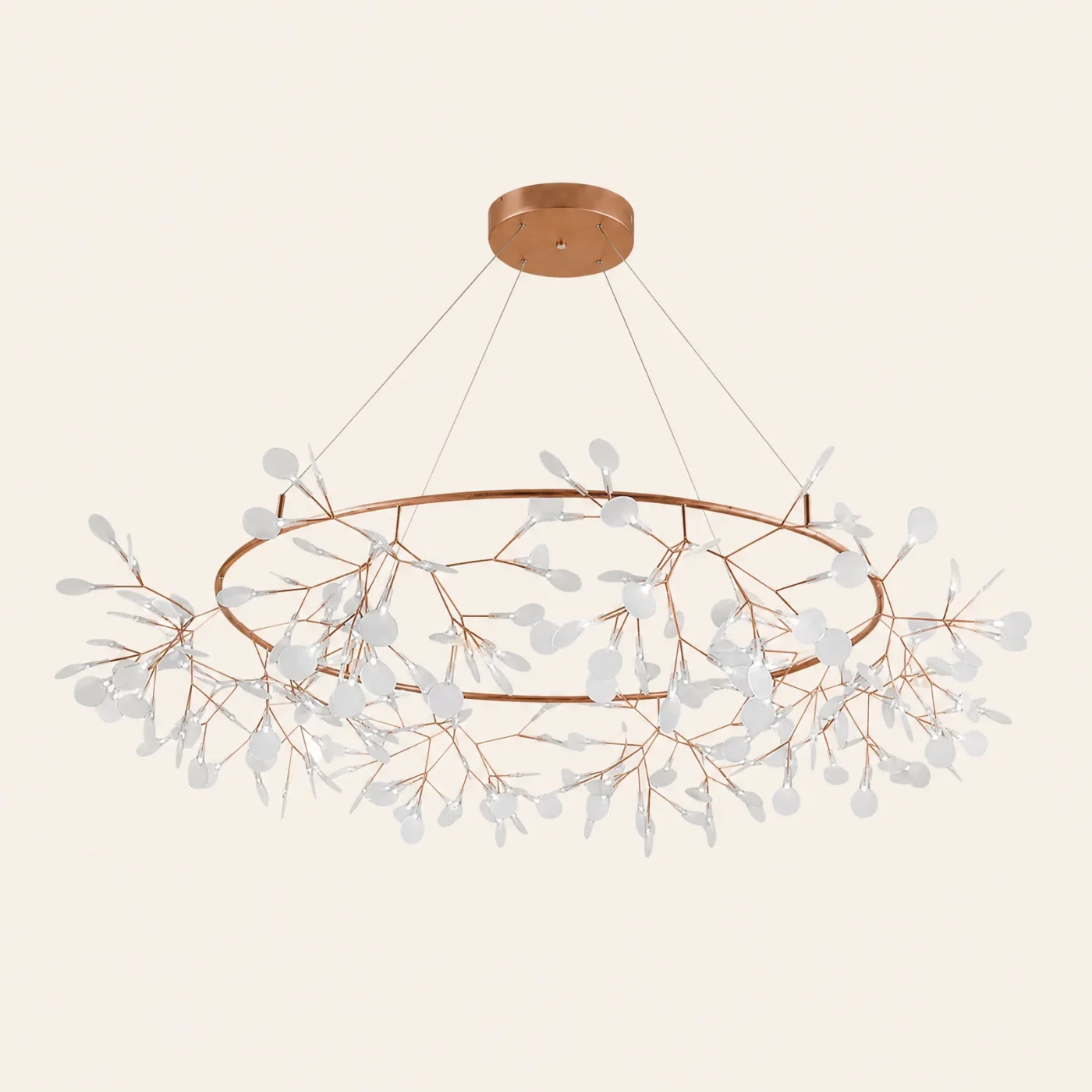 Firefly Copper Ring Chandelier