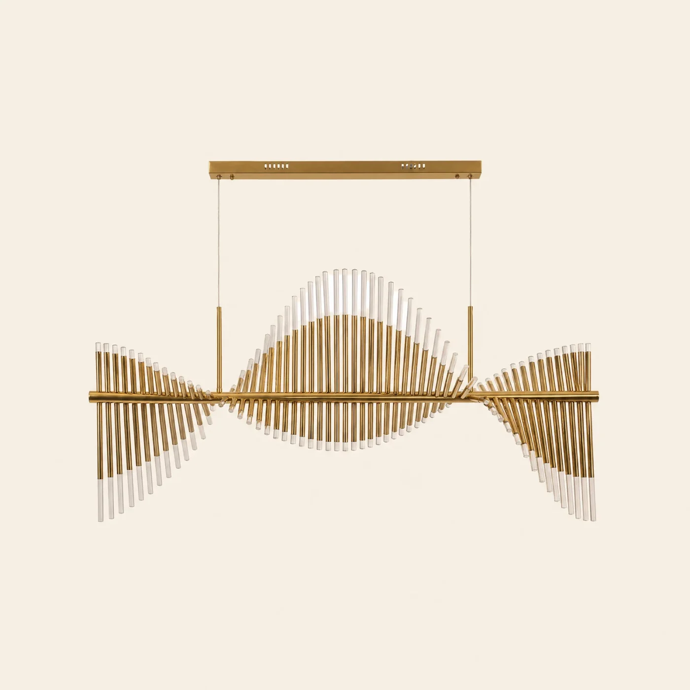 Harp Wave Linear Chandelier