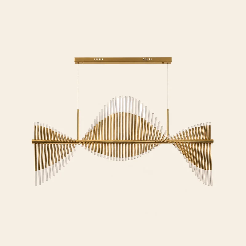 Harp Wave Linear Chandelier