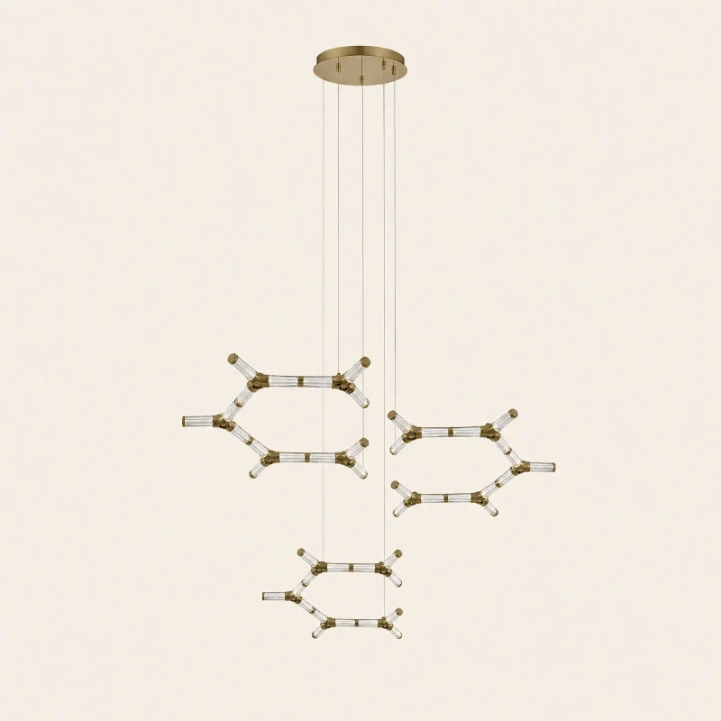Hexa Tiered Chandelier