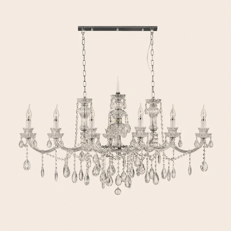 Imperial Linear Crystal Chandelier