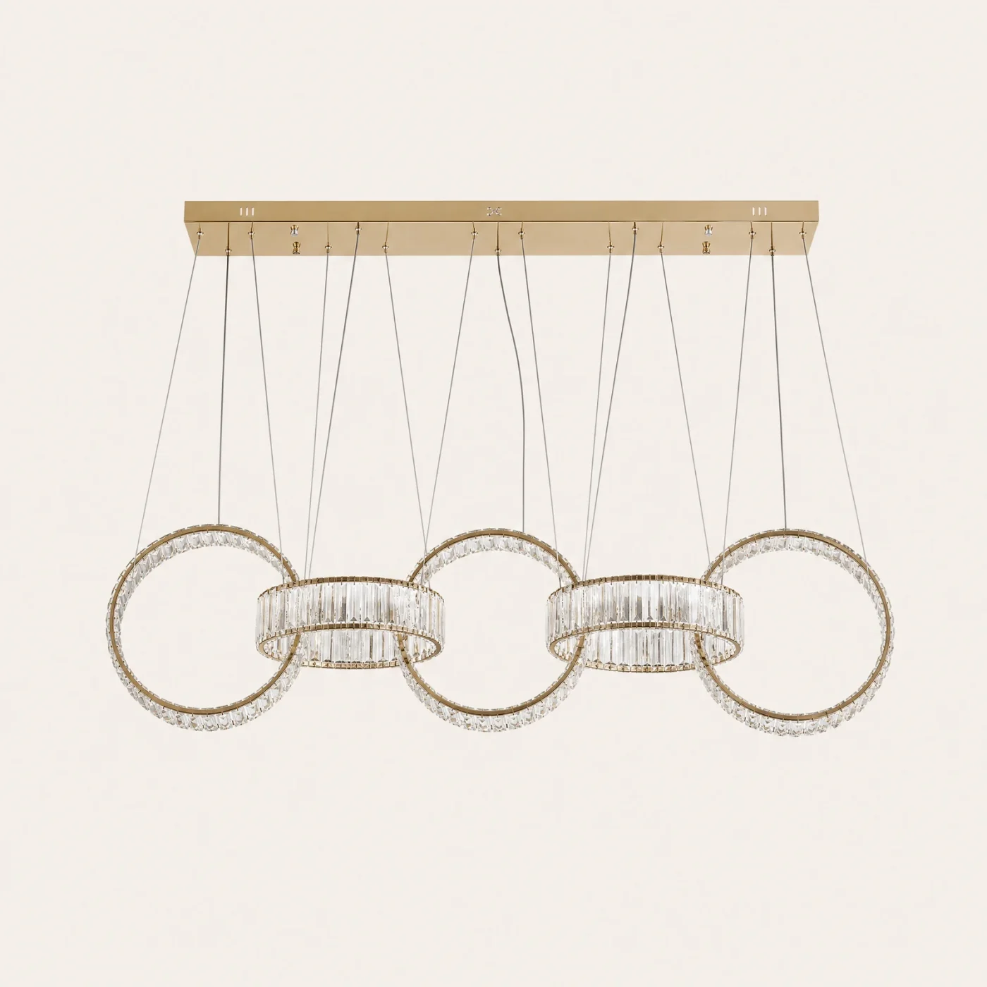 Infinity Rings Linear Chandelier