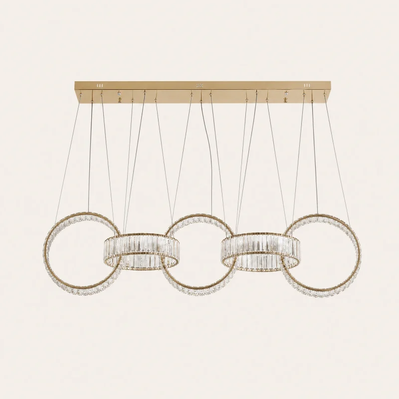 Infinity Rings Linear Chandelier
