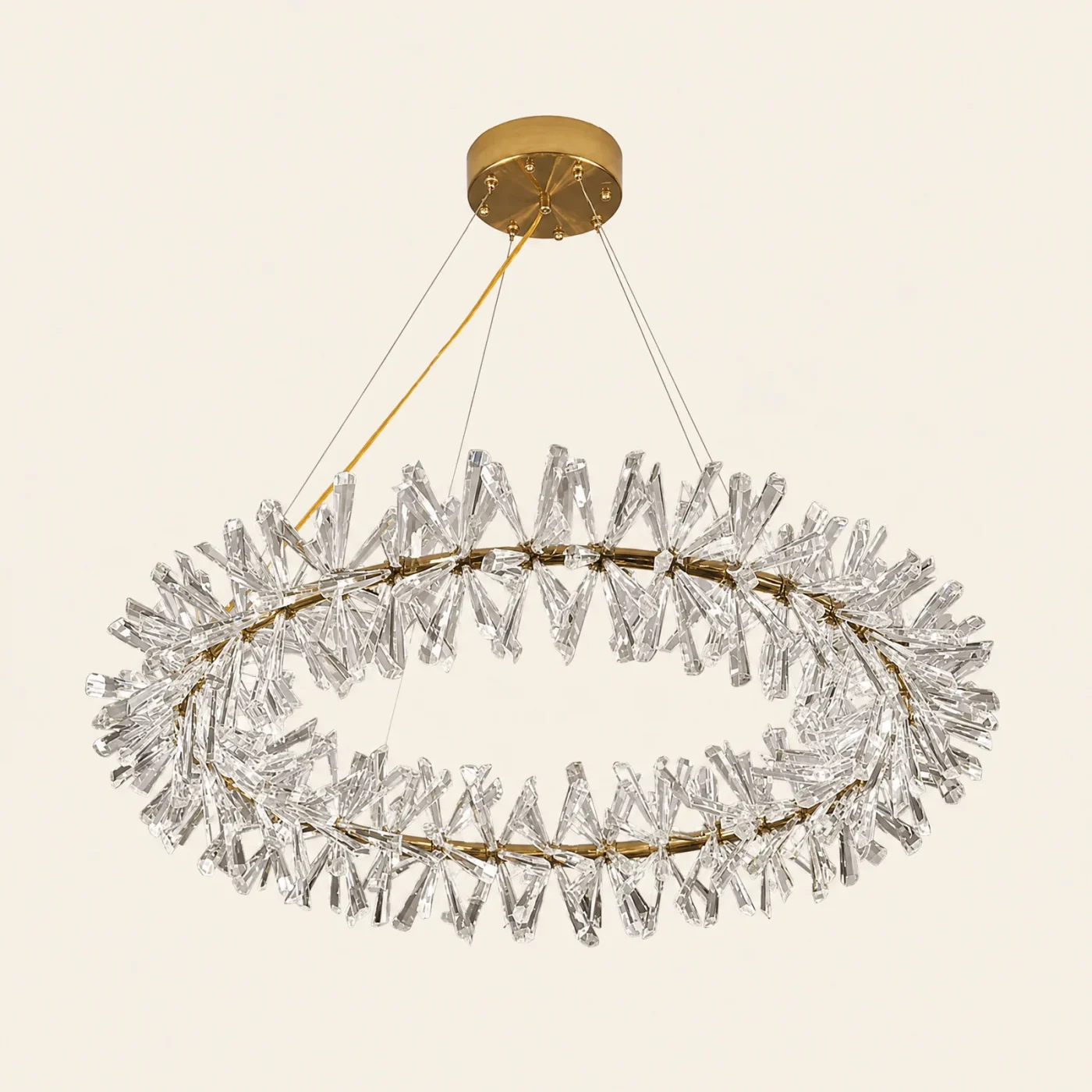 Laurel Crystal Ring Chandelier