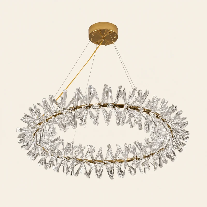 Laurel Crystal Ring Chandelier