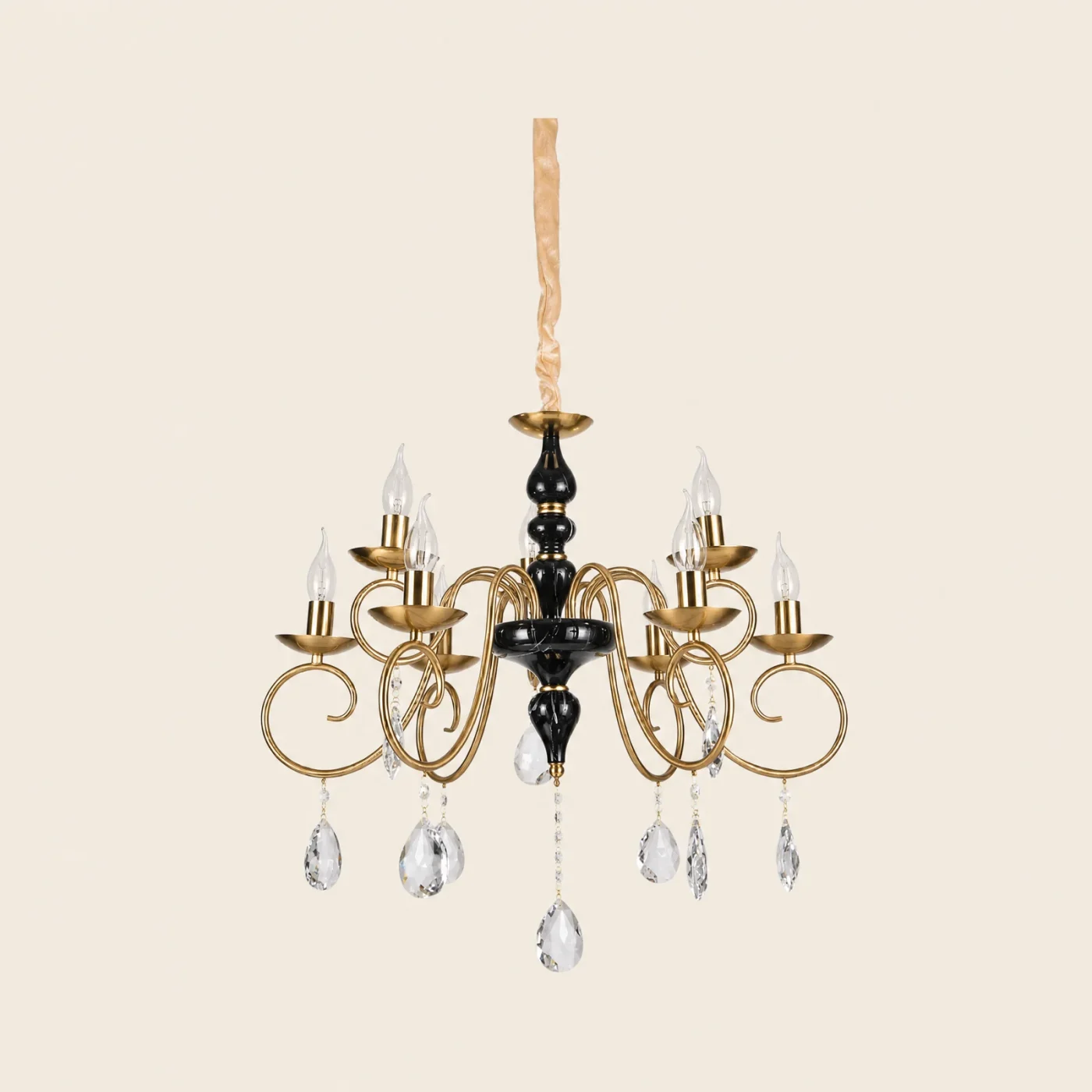 Noir Baroque Chandelier