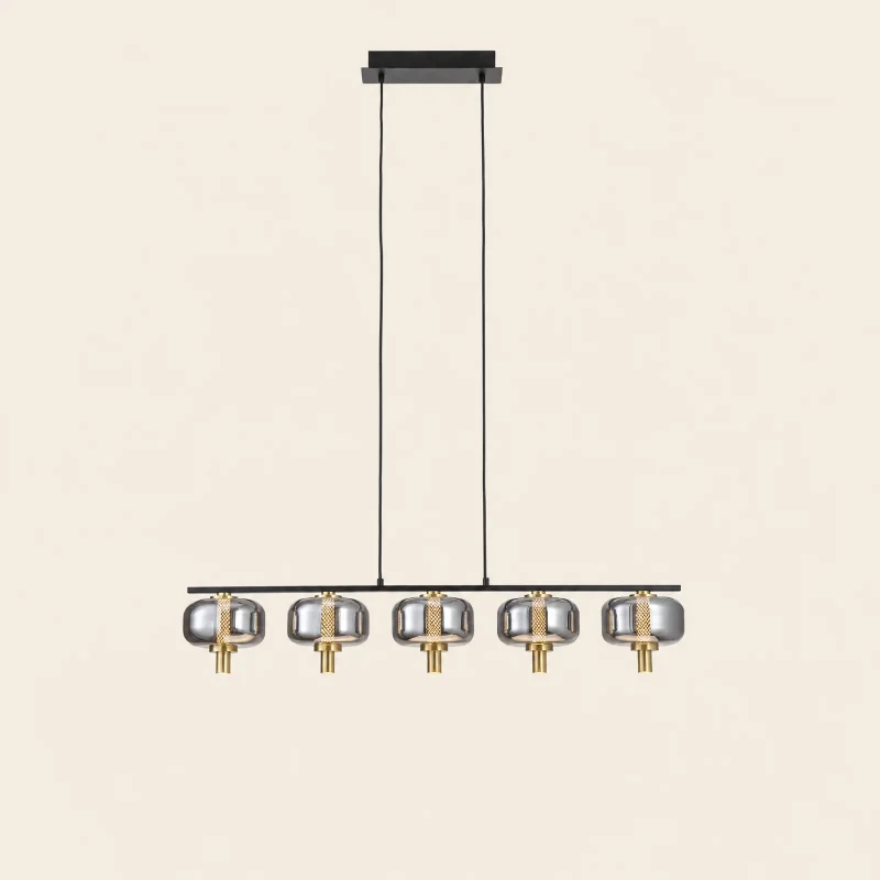 Quintet Globe Linear Chandelier