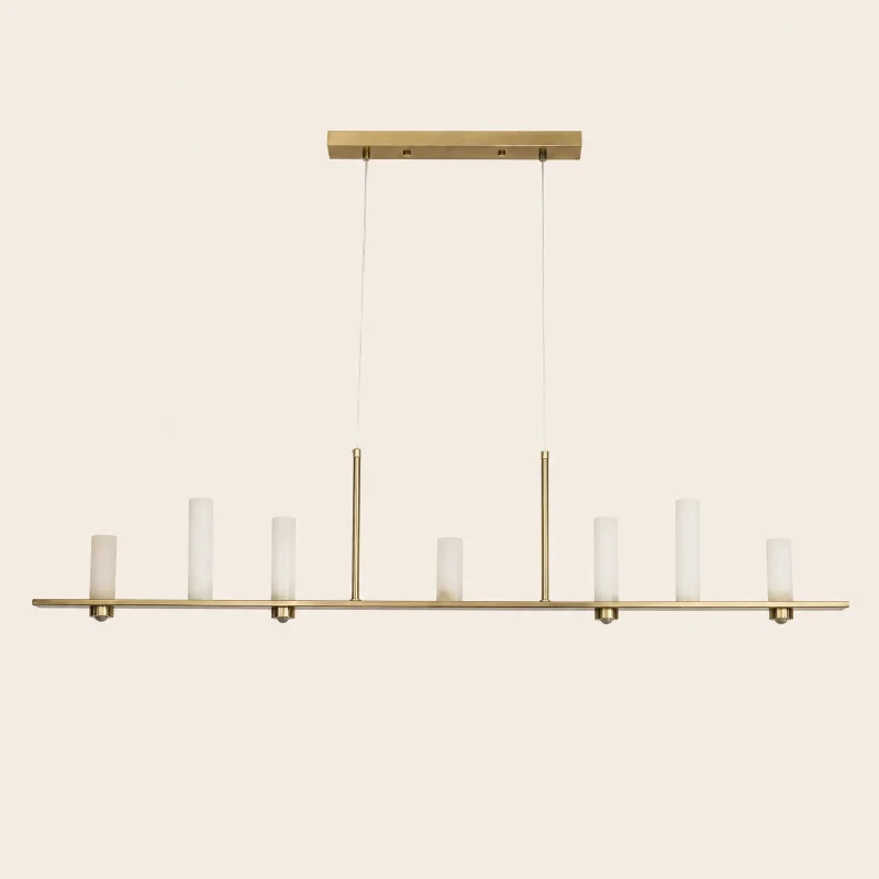 Slim Onyx Linear Chandelier