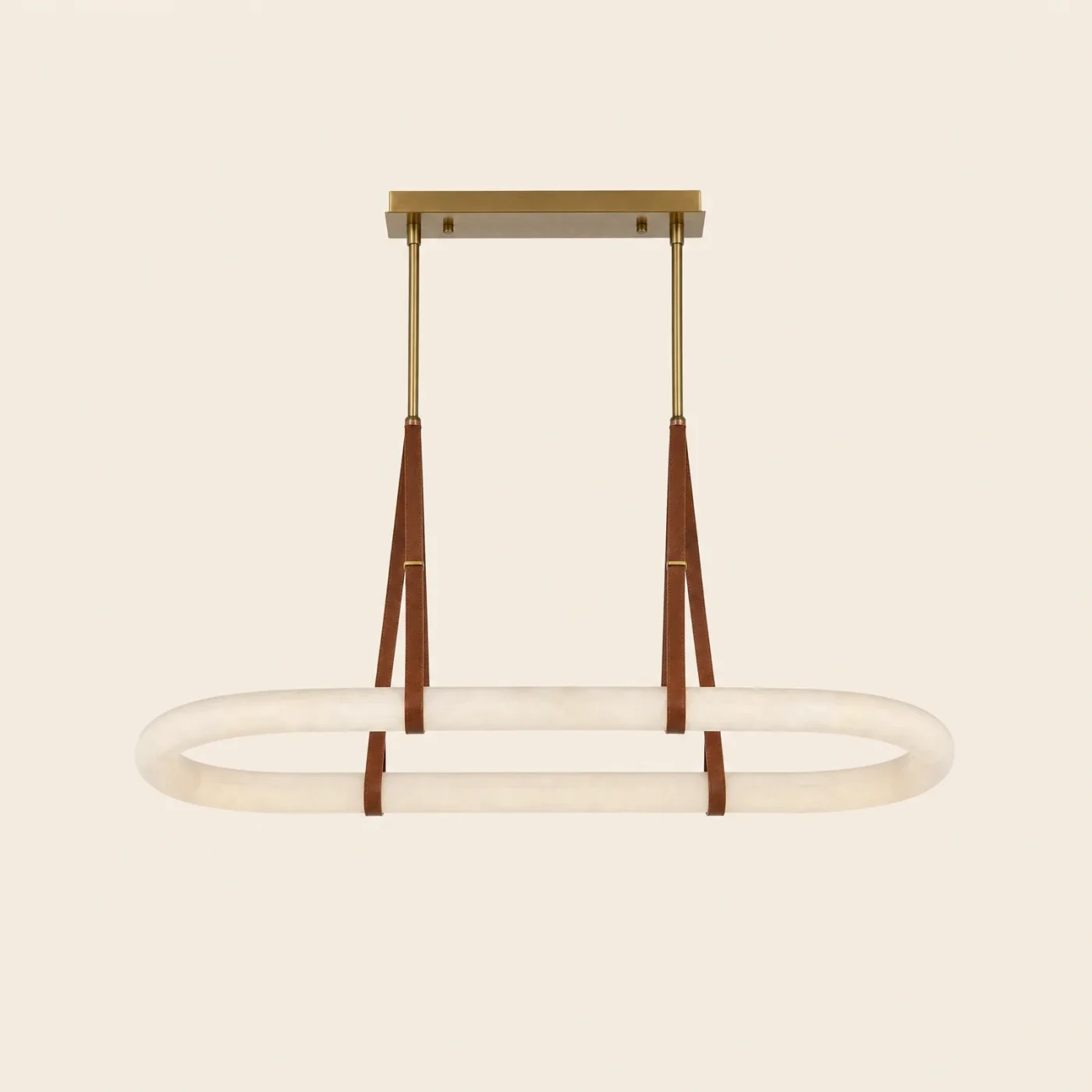 Strap Oval Linear Chandelier