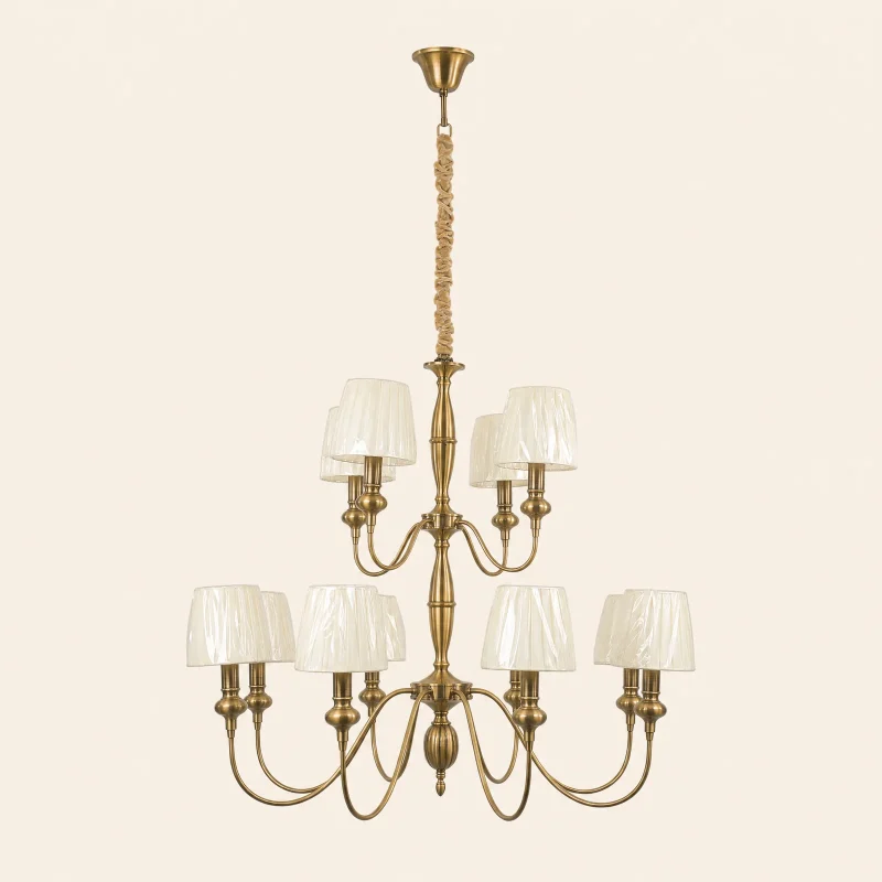 Windsor Two-Tier Shaded Chandelier