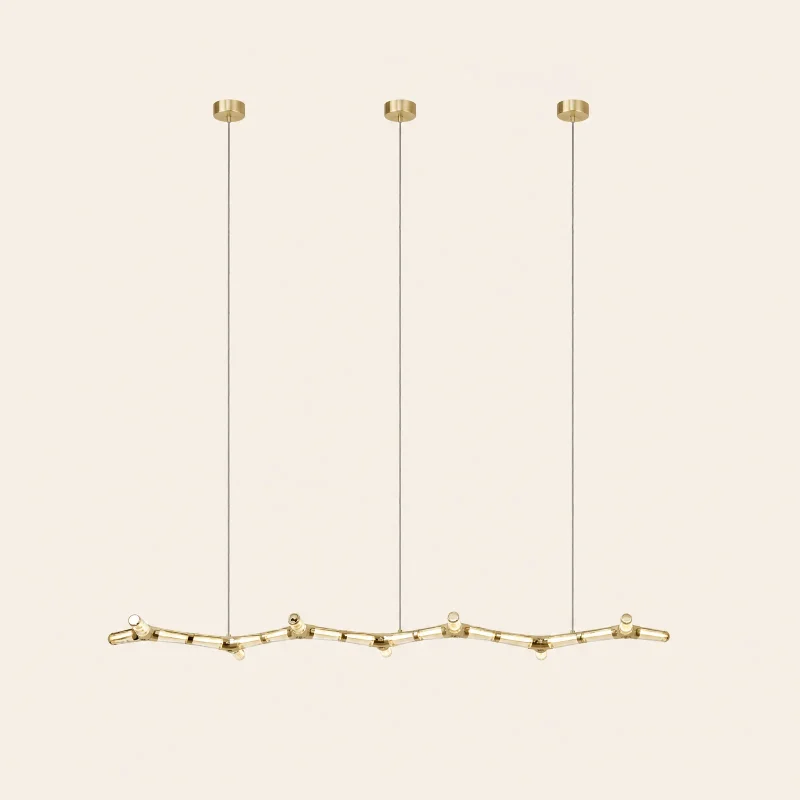 Zigzag Linear Chandelier